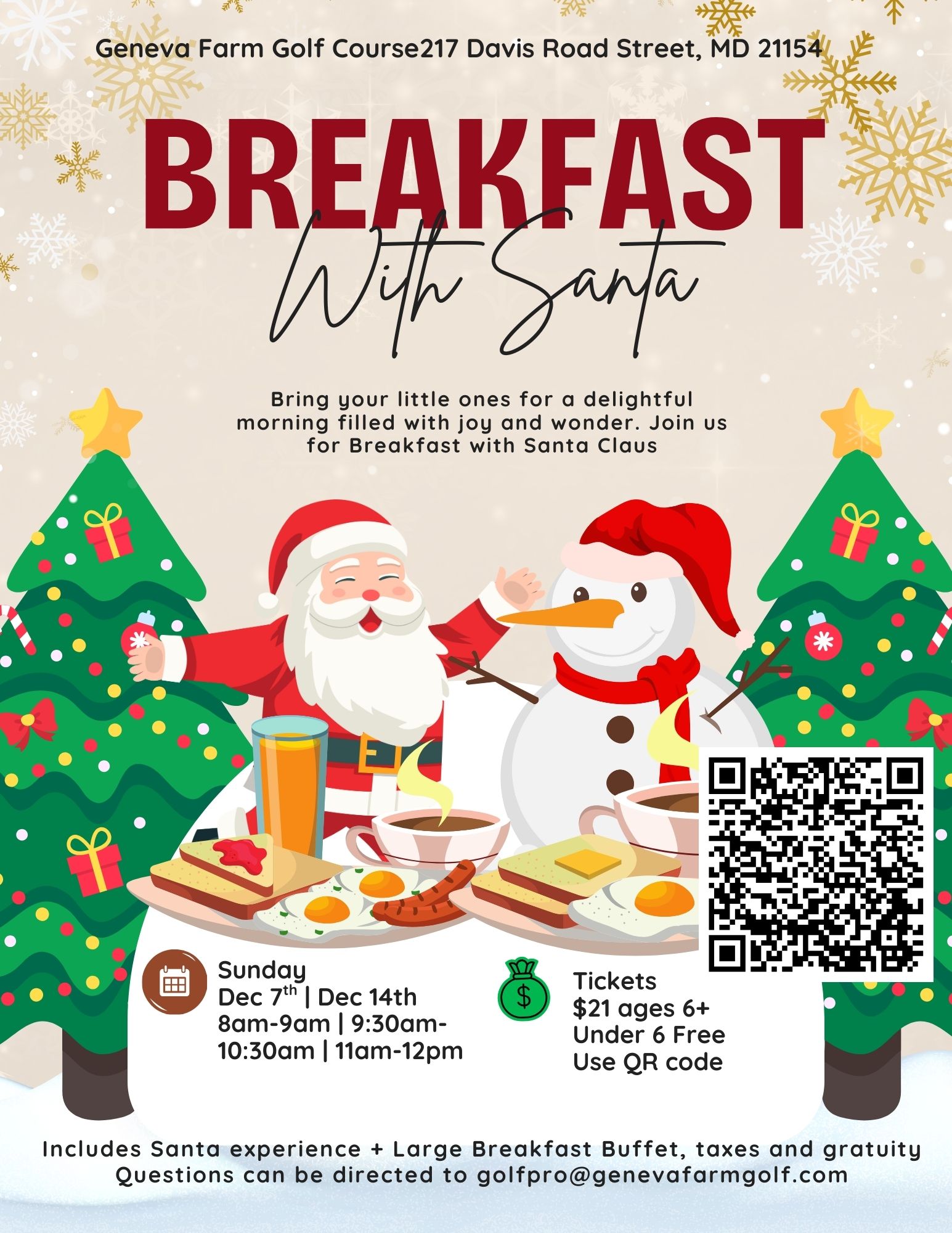 Breakfast With Santa Flyer